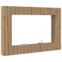 Conjunto de mueble de TV 8 pcs Roble artisan