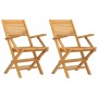Sillas de jardín plegables 2 uds madera maciza teca 55x62x90 cm