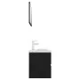 Black engineered wood bathroom furniture set by vidaXL, Bathroom furniture - Ref: Foro24-3071685, Price: 236,58 €, Discount: %