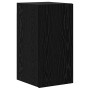 Mueble de TV de Pared 6 pcs Roble negro Madera contrachapada