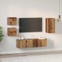 Conjunto de mueble de TV 5 pcs Madera vieja 30.5 x 30 x 60 cm