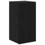 Conjunto de mueble de TV 5 pcs Roble negro Madera contrachapada