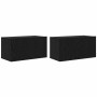 Conjunto de mueble de TV 8 pcs Roble negro 60 x 30 x 30 cm