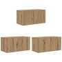Conjunto de mueble de TV 8 pcs Roble artisan 60 x 30 x 30 cm