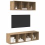 Juego de muebles de TV 2 pcs Roble artisan 37 x 37 x 142.5 cm