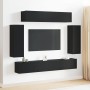 Conjunto de Muebles para TV de 6 Piezas - Acabado de Madera