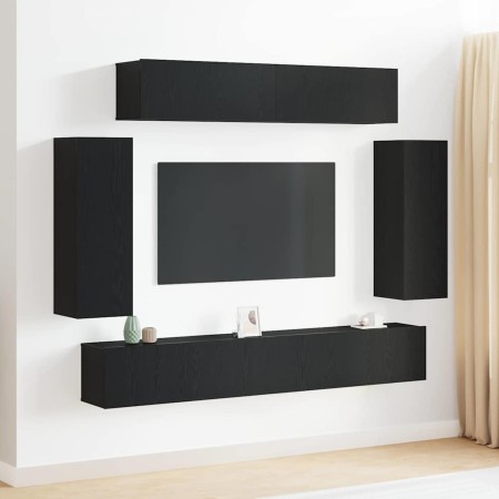 Conjunto de Muebles para TV de 6 Piezas - Acabado de Madera