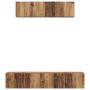 Juego de muebles de TV 4 pcs Madera vieja Mediano
