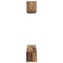 Juego de muebles de TV 4 pcs Madera vieja Mediano