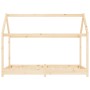 Estructura de cama infantil de madera maciza de pino 70x140 cm
