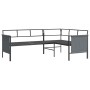 Juego de muebles de jardín 2 piezas acero gris antracita