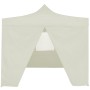Professional folding tent with 4 cream-colored steel walls 2x2m by vidaXL, Tents and gazebos - Ref: Foro24-48882, Price: 111,...