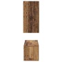 Conjunto de mueble de TV 4 pcs Madera vieja 60 x 30 x 30 cm