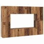 Conjunto de mueble de TV 8 pcs Madera vieja 60 x 30 x 30 cm