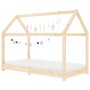 Estructura de cama infantil de madera maciza de pino 80x160 cm