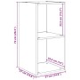 Juego de muebles de TV 3 pcs Madera vieja 37 x 37 x 107 cm