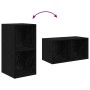 Juego de muebles de TV 3 pcs Roble negro 37 x 37 x 107 cm