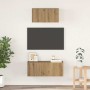 Conjunto de mueble de TV 2 pcs Roble artisan 80 x 30 x 30 cm