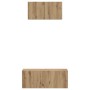 Conjunto de mueble de TV 2 pcs Roble artisan 80 x 30 x 30 cm