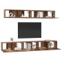 Juego de muebles de TV 5 pcs Madera vieja Mediano