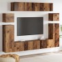 Gabinete de TV 8 pcs Marrón 30.5 x 30 x 90 cm