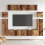 Gabinete de TV 8 pcs Marrón 30.5 x 30 x 90 cm
