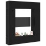 Gabinete de TV 8 pcs Negro 80 x 30 x 30 cm Madera contrachapada
