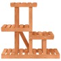 Soporte para flores madera maciza de abeto 58x25x51 cm