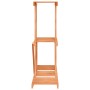 Soporte para flores de madera maciza abeto 81x25x75,5 cm