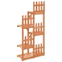 Soporte para flores madera maciza de abeto 60x25x130 cm