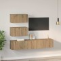 Conjunto de mueble de TV 4 pcs Roble artisan 80 x 30 x 30 cm
