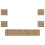 Conjunto de mueble de TV 7 pcs Roble artisan 60 x 30 x 30 cm