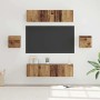 Conjunto de mueble de TV 6 pcs Madera vieja 60 x 30 x 30 cm