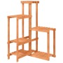 Soporte para flores de madera maciza abeto 62,5x61,5x101,5 cm