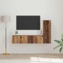Conjunto de mueble de TV 3 pcs Madera vieja 60 x 30 x 30 cm