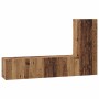 Conjunto de mueble de TV 3 pcs Madera vieja 60 x 30 x 30 cm