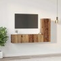 Conjunto de mueble de TV 3 pcs Madera vieja 60 x 30 x 30 cm