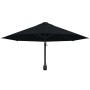 Sombrilla de pared con palo de metal negro 300 cm de vidaXL, Sombrillas - Ref: Foro24-47300, Precio: 91,81 €, Descuento: %