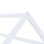 Estructura de cama infantil madera maciza pino blanco 80x160 cm