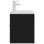 Black engineered wood cabinet with sink by vidaXL, bathroom vanities - Ref: Foro24-3071280, Price: 207,79 €, Discount: %