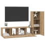 Conjunto de mueble de TV 3 pcs Roble artisan 60 x 30 x 30 cm