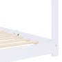 Estructura de cama infantil madera maciza pino blanco 80x160 cm