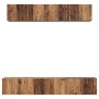 Juego de muebles de TV 5 pcs Madera vieja Estándar Mediano