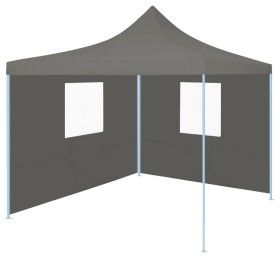 Professionelles Faltzelt 2 Wände anthrazitgrauer Stahl 2x2 m von vidaXL, Zelte und Pavillons - Ref: Foro24-48884, Preis: 107,...