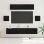 Conjunto de mueble de TV 7 pcs Roble negro 80 x 30 x 30 cm