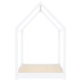 Estructura de cama infantil madera maciza pino blanco 90x200 cm