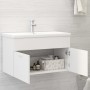 Weißer Waschbeckenunterschrank aus Holzwerkstoff von vidaXL, Badezimmerwaschtische - Ref: Foro24-3071279, Preis: 222,41 €, Ra...