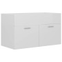 Mueble con lavabo madera de ingeniería blanco brillante de vidaXL, Muebles de baño - Ref: Foro24-3071285, Precio: 227,43 €