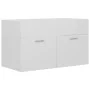 Mueble con lavabo madera de ingeniería blanco brillante by vidaXL, Bathroom furniture - Ref: Foro24-3071285, Price: 222,93 €,...