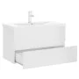 Glänzend weißer Holzwerkstoffschrank mit Spüle von vidaXL, Badezimmerwaschtische - Ref: Foro24-3071645, Preis: 236,17 €, Raba...